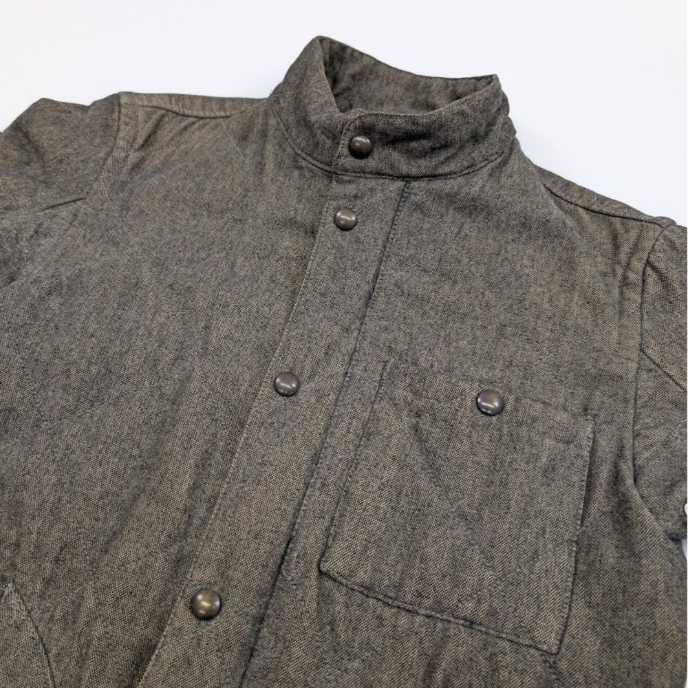 J Crew Sussex Quilted Jacket‎ Mens XS Brown PrimaLoft Insulated Snap/Zip Front